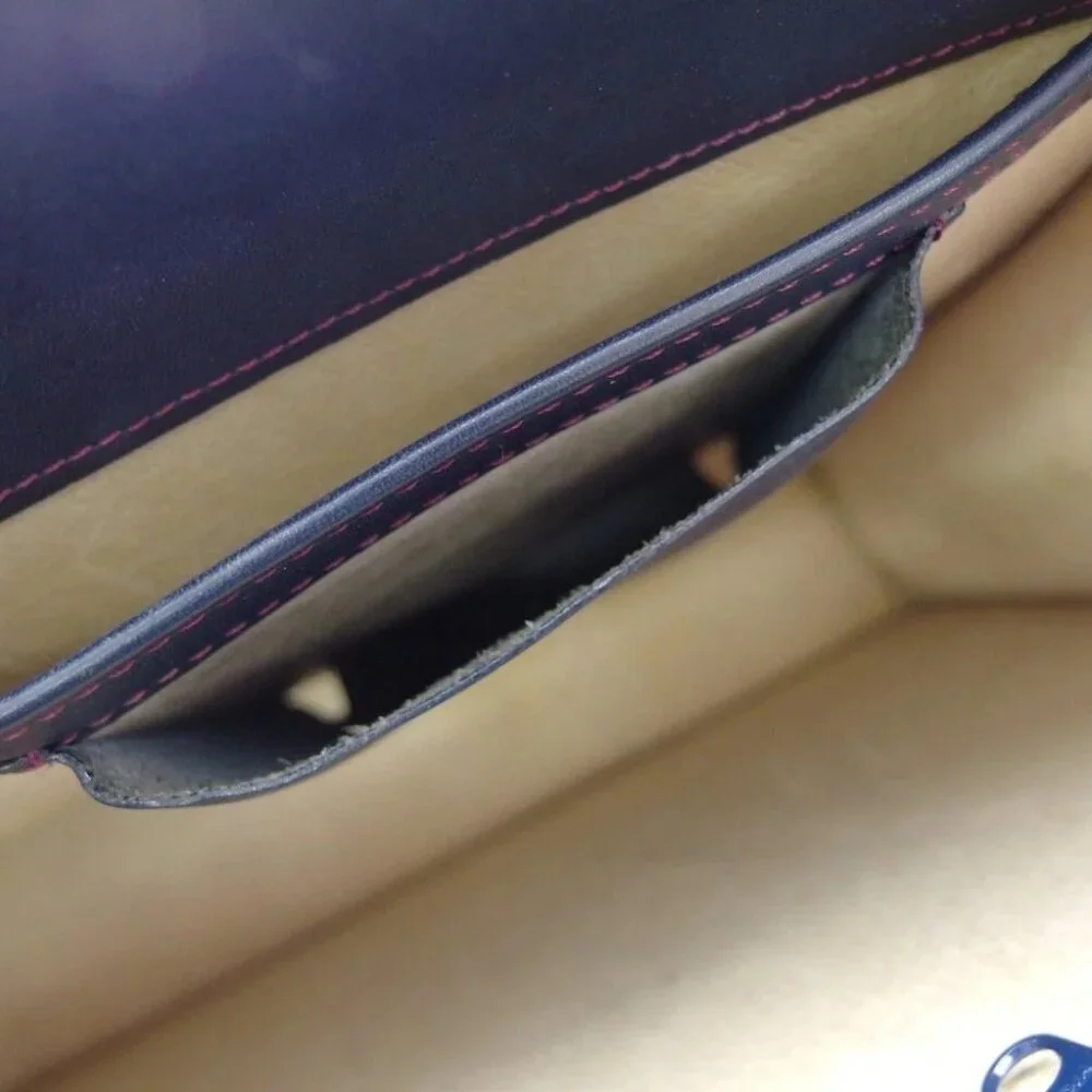 Kitamura Business bag Navy black Women Authentic secondhand